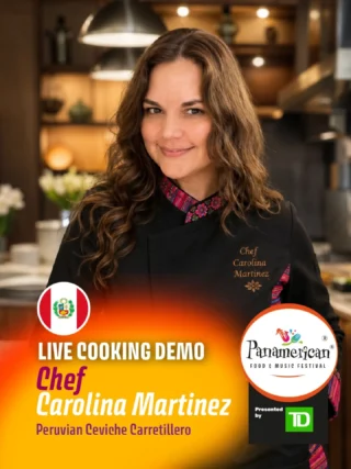 A taste of Peru is coming to PanamFest 2026 — a live cooking demo with Chef Carolina Marti